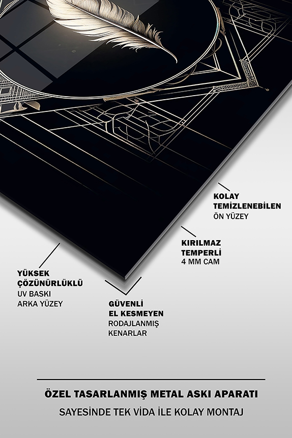 Dekoratif%20Tüy%20Kare%20Cam%20Tablo