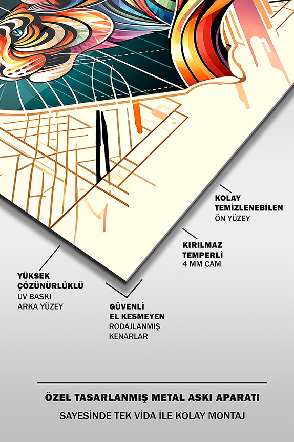 Dekoratif%20Malezya%20Kaplanı%20Kare%20Cam%20Tablo