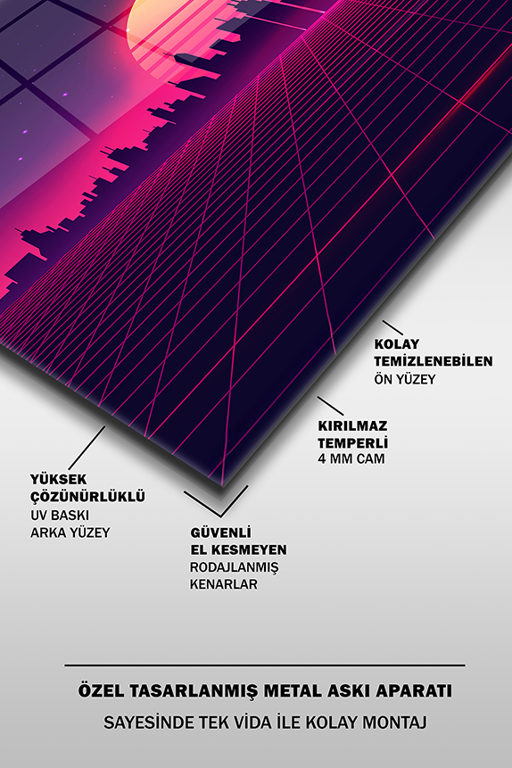 Retro%20Doğa%20Manzarası%20Dekoratif%20Yatay%20Cam%20Tablo