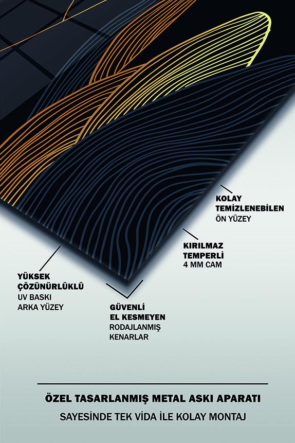 Soyut%20Göl%20ve%20Dağlar%20Modern%20Dekoratif%20Yatay%20Cam%20Tablo