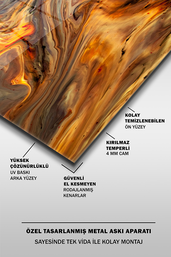 Turuncu%20Tonları%20Soyut%20Desen%20Yatay%20Cam%20Tablo