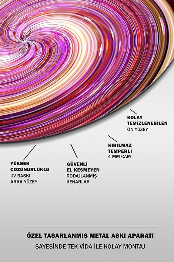 Mor%20ve%20Sarı%20Sarmal%20Yuvarlak%20Cam%20Tablo