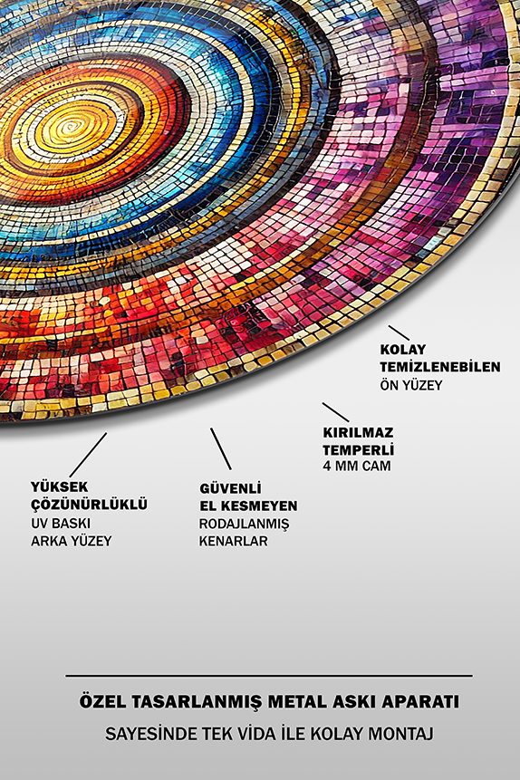 Soyut%20Mozaik%20Desen%20Yuvarlak%20Cam%20Tablo