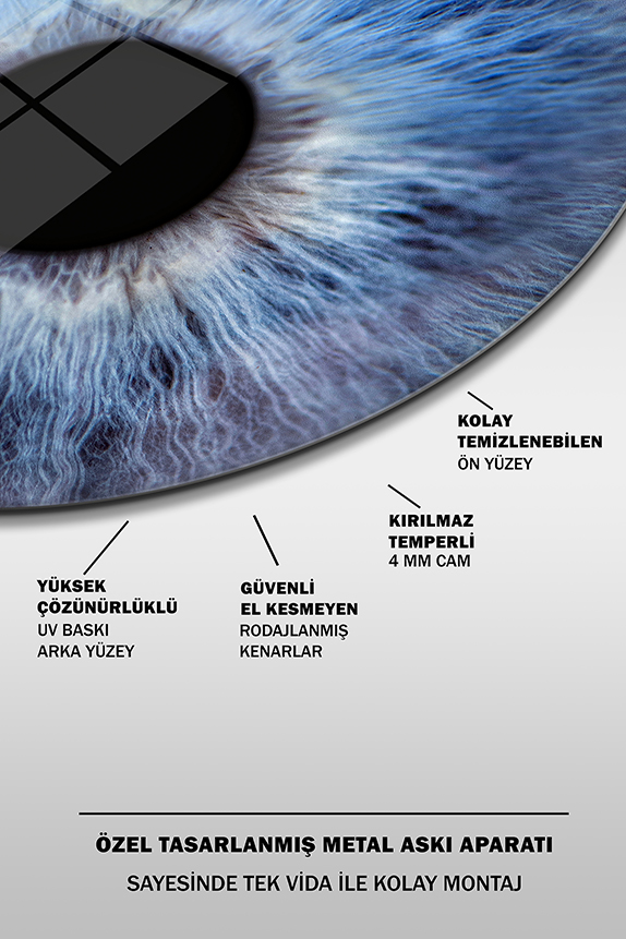 Açık%20Mavi%20Gözbebeği%20Yuvarlak%20Cam%20Tablo