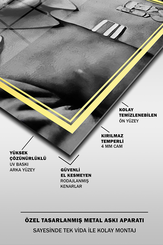 Üniformalı%20Atatürk%20Siyah%20Beyaz%20Dikey%20Cam%20Tablo